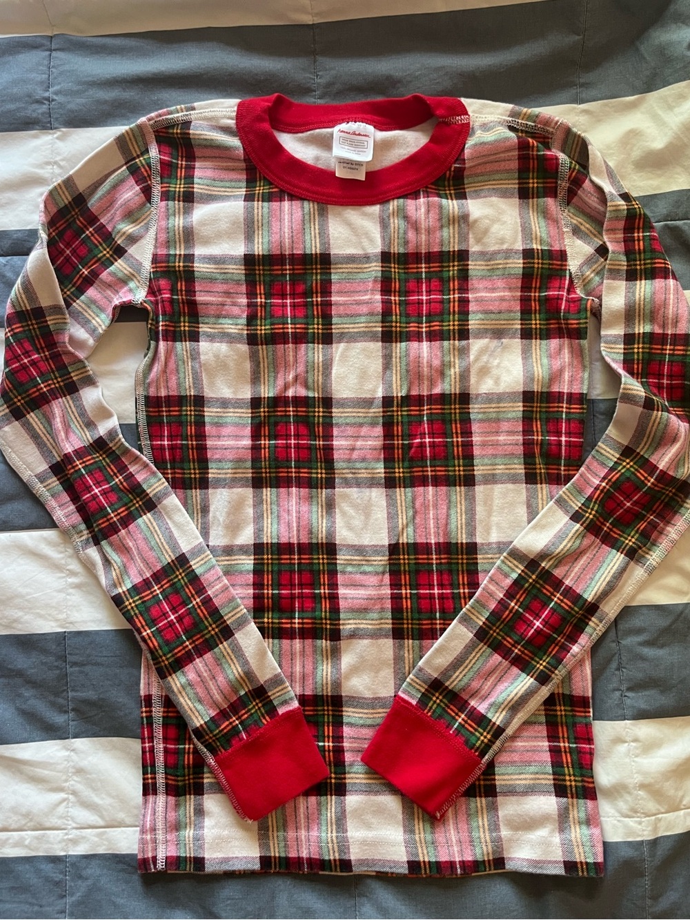 Hanna Andersson holiday plaid PJ shirt - 14
